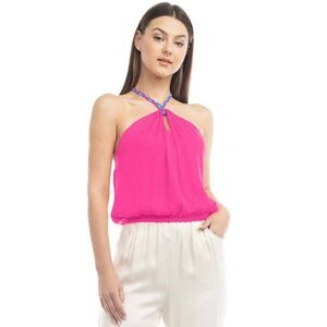 Naked Zebra Braided Halter Top